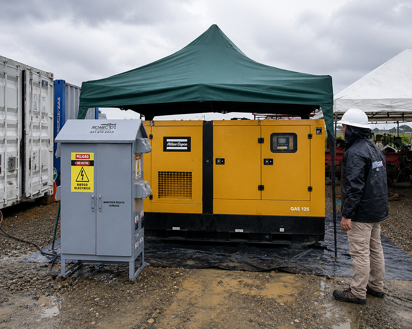 Planta eléctrica diésel para respaldo temporal
